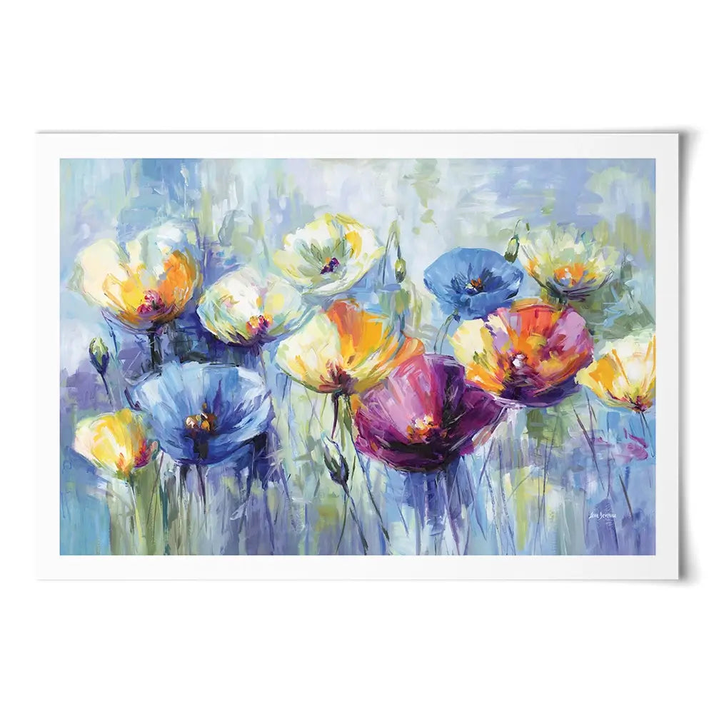 Joyful Poppies In Spring Light Art Print Joyful Poppies In Spring Light Art Print wall art product Leon Devenice