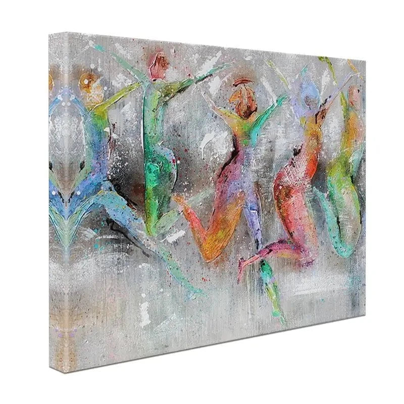 Jump Around Canvas Print Jump Around Canvas Print wall art product Studio Paint-Ing