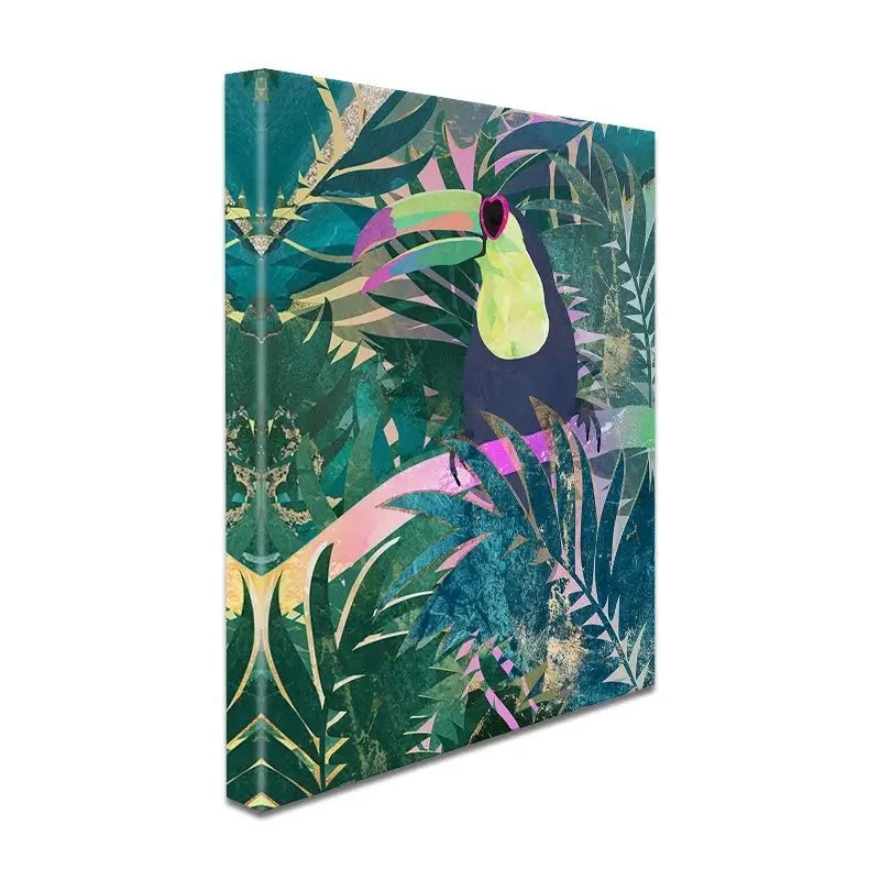 Jungle Toucan Canvas Print Jungle Toucan Canvas Print wall art product Sarah Manovski