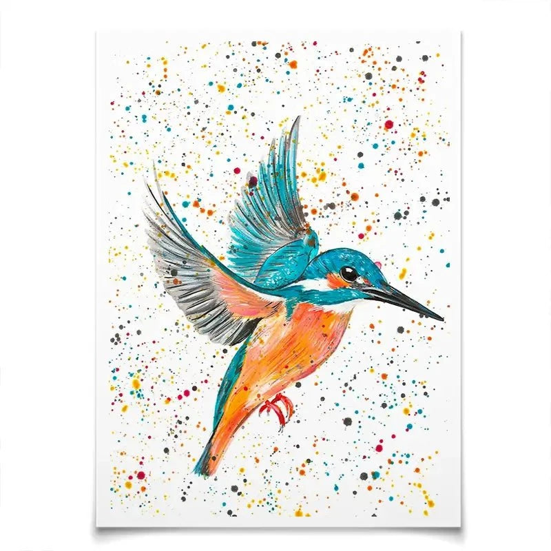 Kingfisher King Art Print Kingfisher King Art Print wall art product Emma LC Art