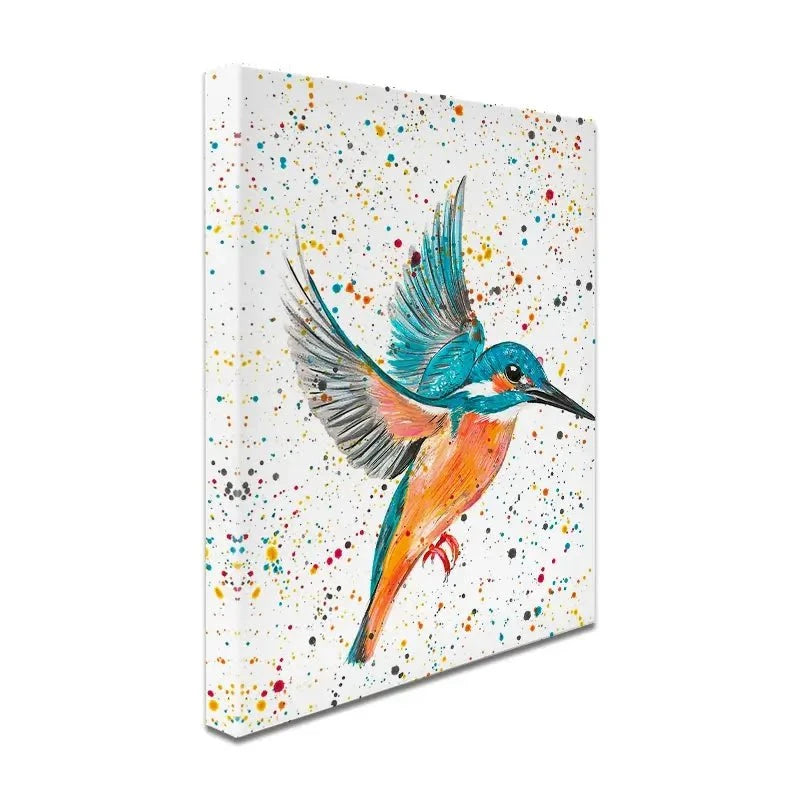 Kingfisher King Canvas Print Kingfisher King Canvas Print wall art product Emma LC Art