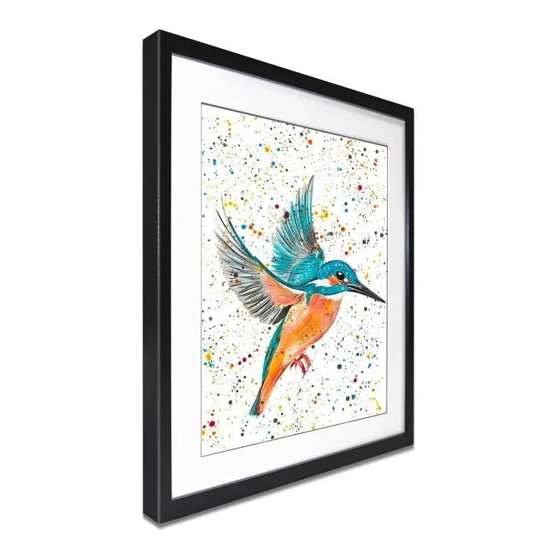 Kingfisher King Framed Art Print Kingfisher King Framed Art Print wall art product Emma LC Art