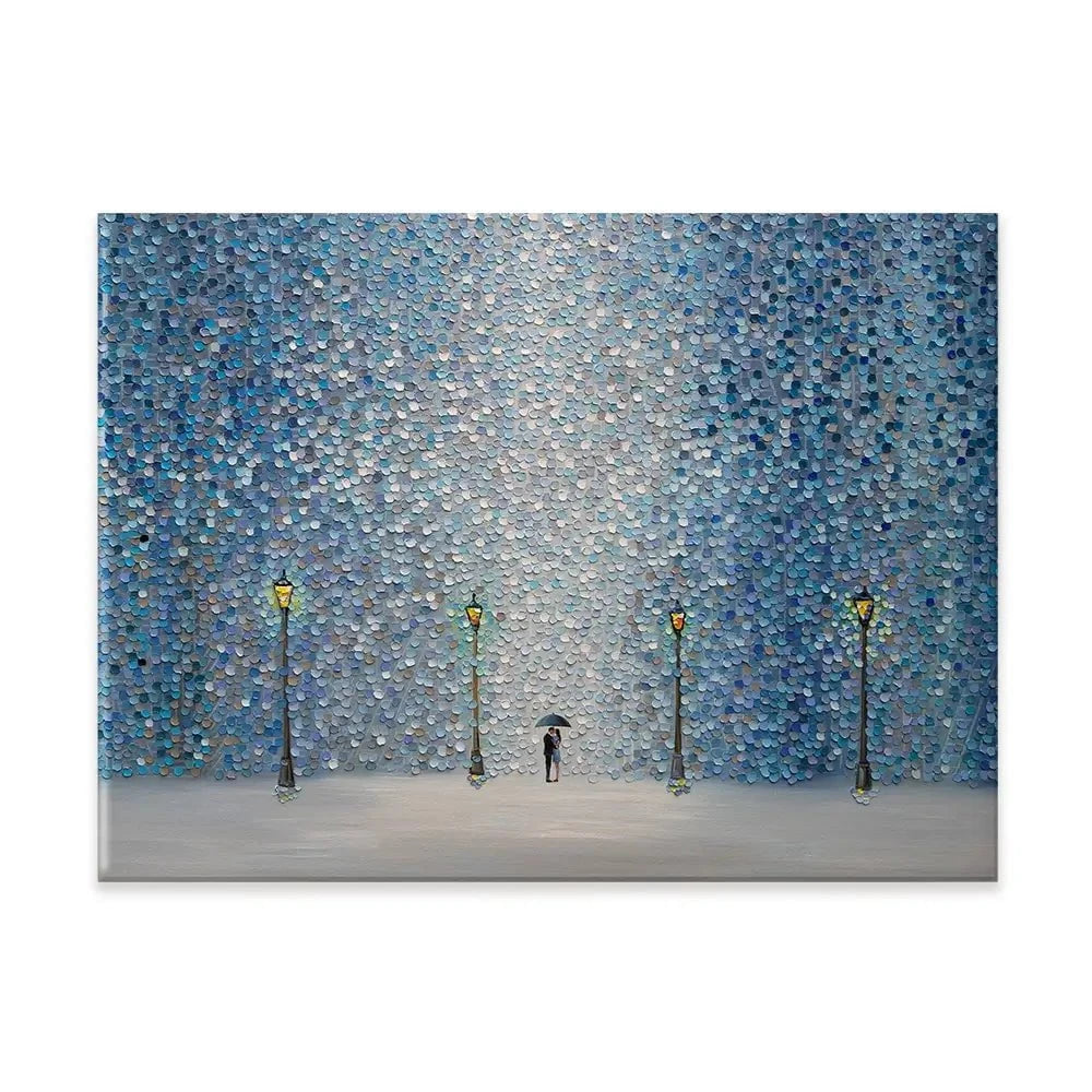 Kiss Under The Rain Canvas Print Kiss Under The Rain Canvas Print wall art product Ekaterina Ermilkina