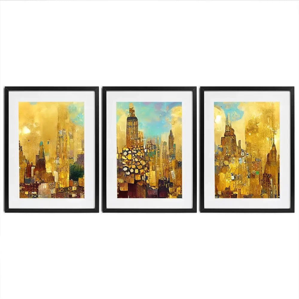 Klimt Style City Framed Art Print Trio Klimt Style City Framed Art Print Trio wall art product J. Waleson Photo / Shutterstock