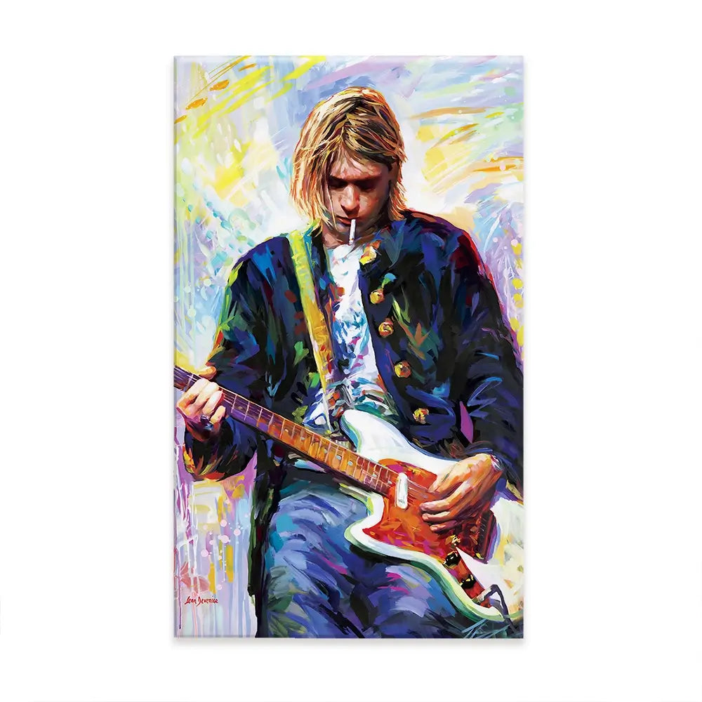 Kurt Cobain Oversized Canvas Print Kurt Cobain Oversized Canvas Print wall art product Art Print Shop