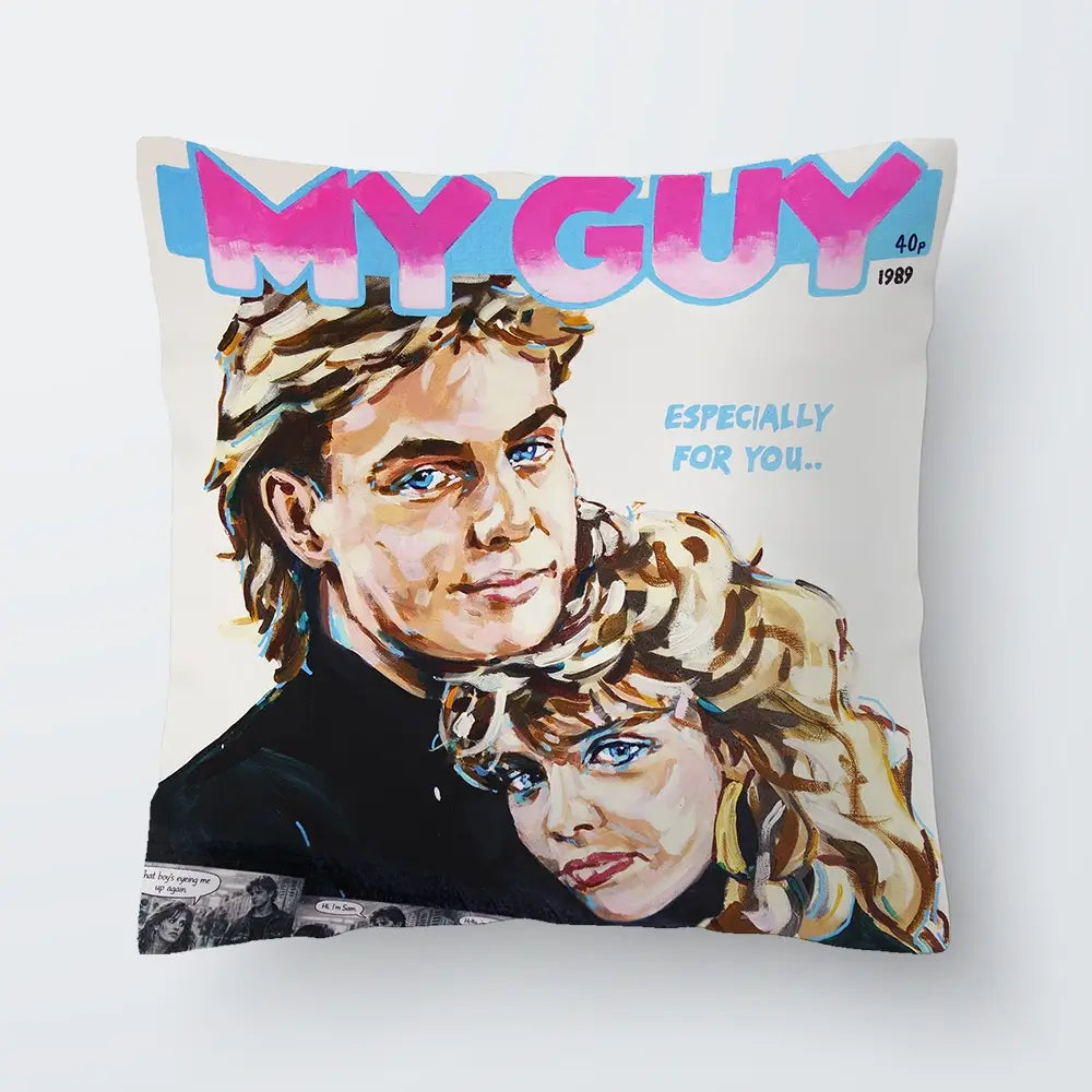 Kylie And Jason My Guy Cushion Kylie And Jason My Guy Cushion wall art product Juliet Stockton