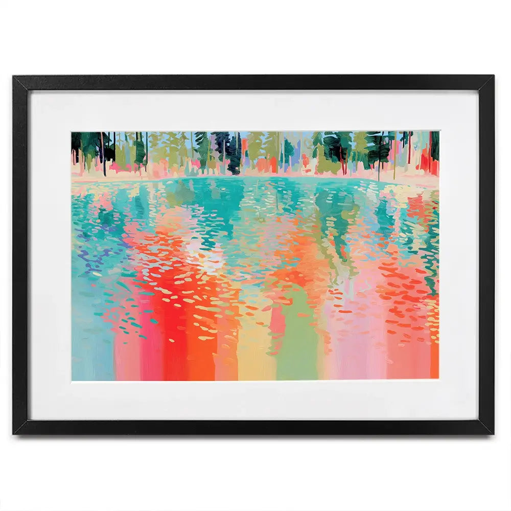 Lake Of Reflections Framed Art Print Lake Of Reflections Framed Art Print wall art product Chromatic Storm Studio