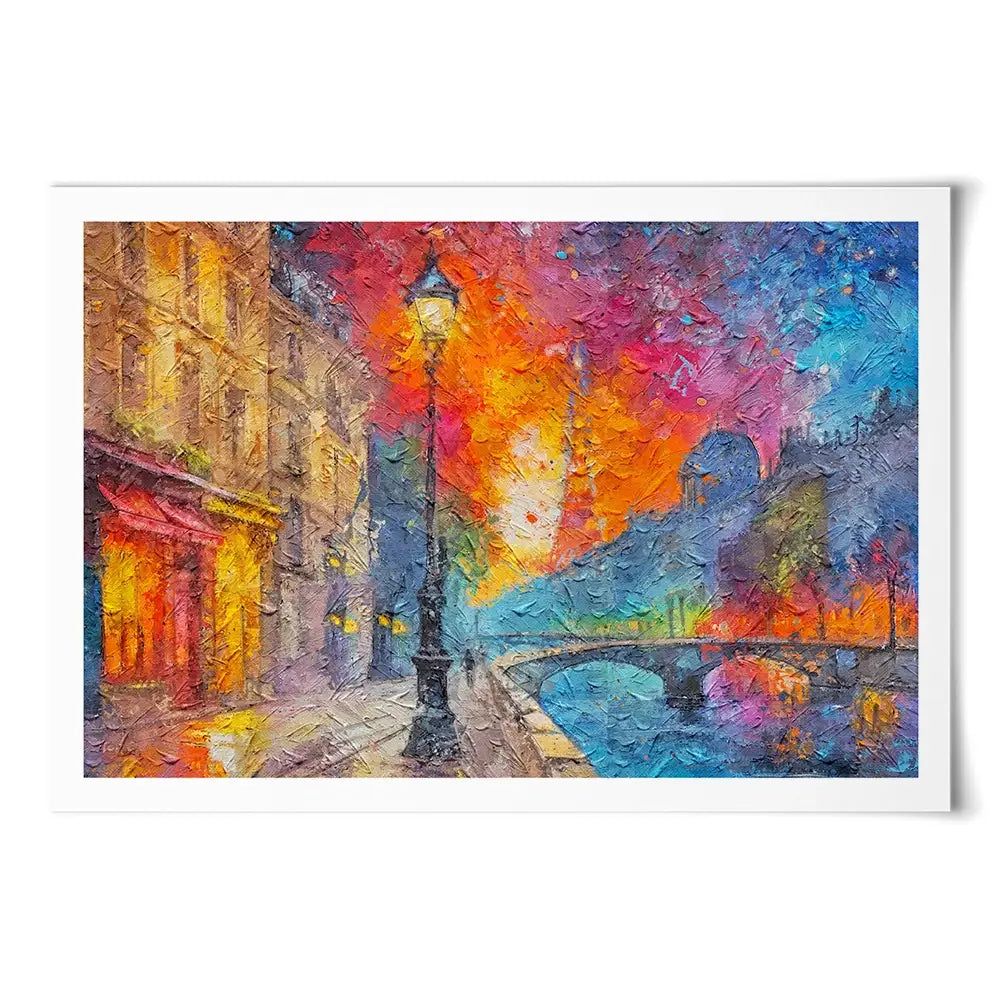 Lamp Post Night Art Print Lamp Post Night Art Print wall art product Art Print Shop