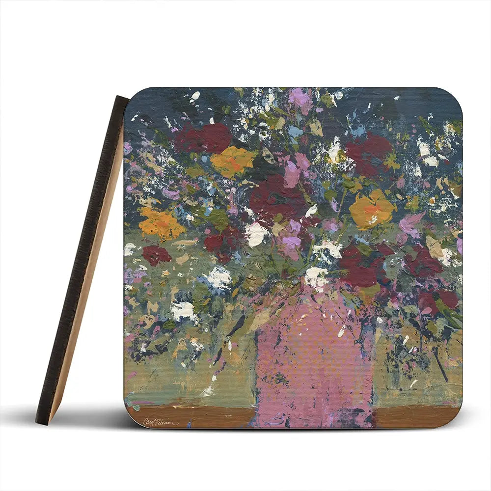 Lavish Bouquet Coaster Set Lavish Bouquet Coaster Set wall art product Carol Robinson