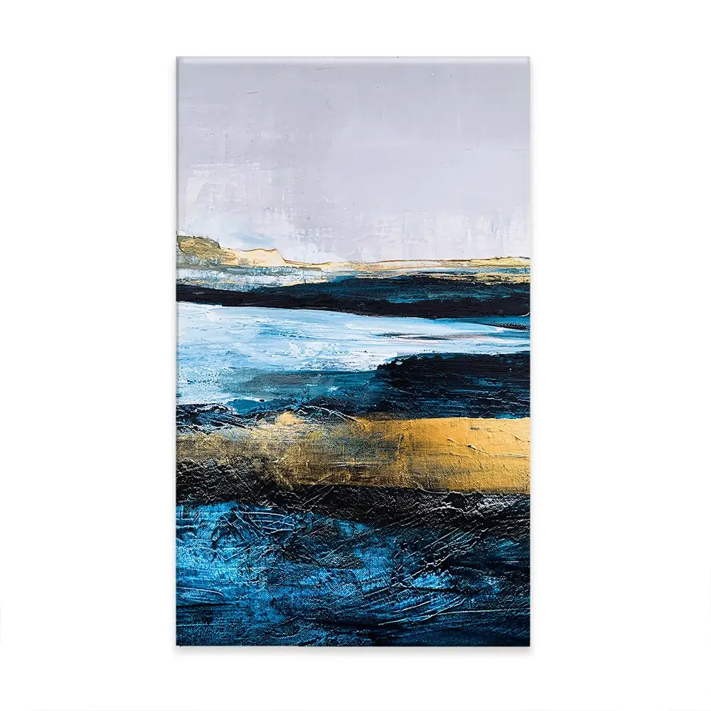 Lined With Blue Oversized Canvas Print Lined With Blue Oversized Canvas Print wall art product Adelina ART / Shutterstock
