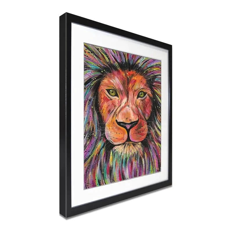 Lion Elio Framed Art Print Lion Elio Framed Art Print wall art product Emma LC Art
