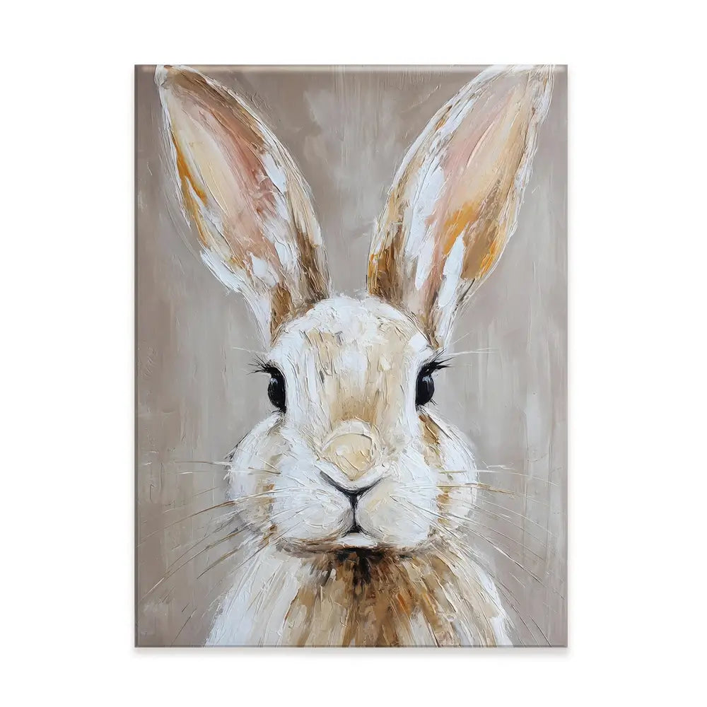 Little Brown Bunny Canvas Print Little Brown Bunny Canvas Print wall art product Petals Prints Design - Independent