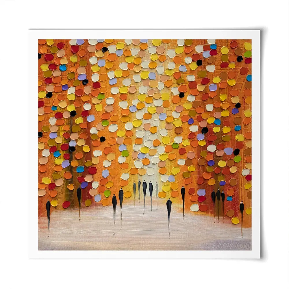 Little Sunset Square Art Print Little Sunset Square Art Print wall art product Ekaterina Ermilkina