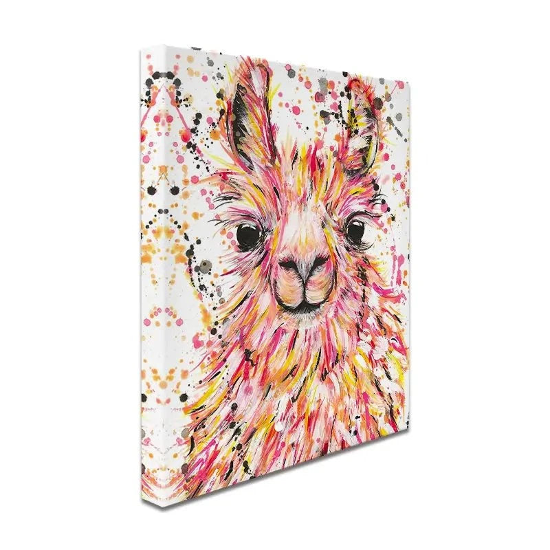 Llama Dusty Canvas Print Llama Dusty Canvas Print wall art product Emma LC Art