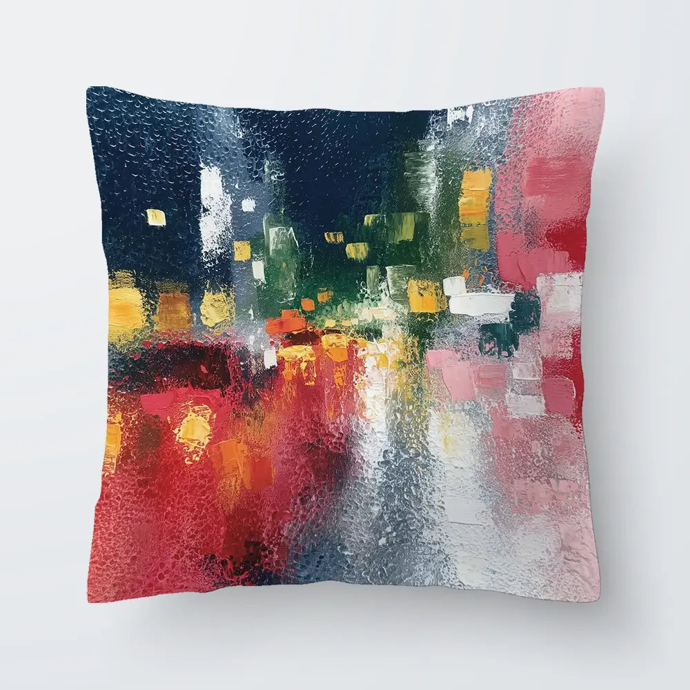 London Rain Through Glass Cushion London Rain Through Glass Cushion wall art product Chromatic Storm Studio