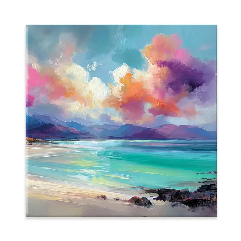 Looking To West Square Canvas Print Looking To West Square Canvas Print wall art product Art Print Shop