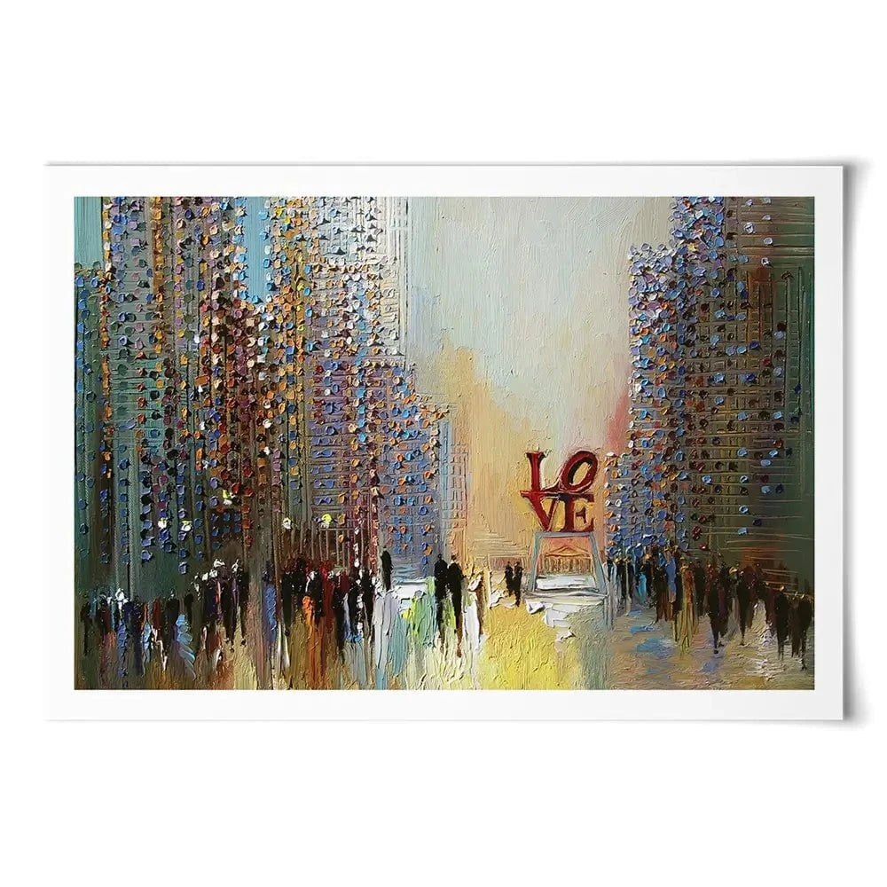 Love In The City Art Print Love In The City Art Print wall art product Ekaterina Ermilkina