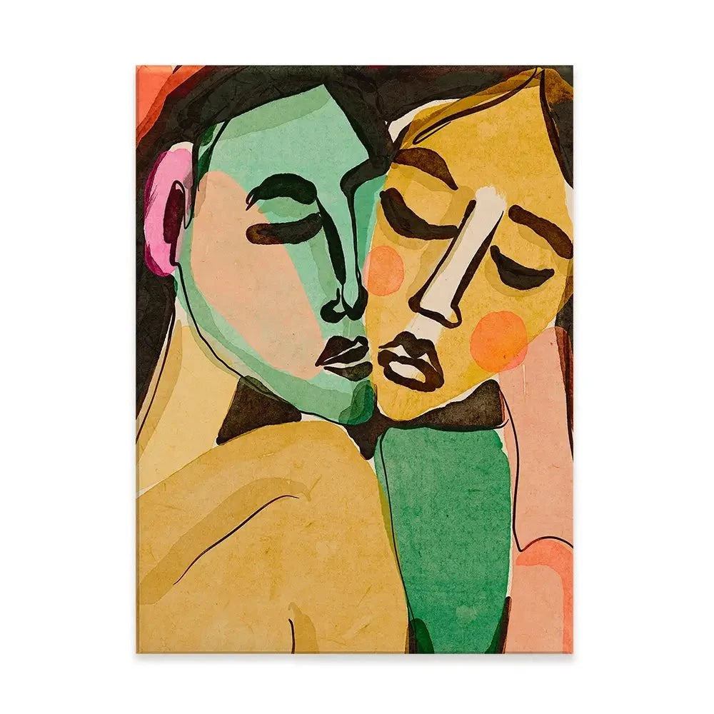 Lovers Canvas Print Lovers Canvas Print wall art product Treechild