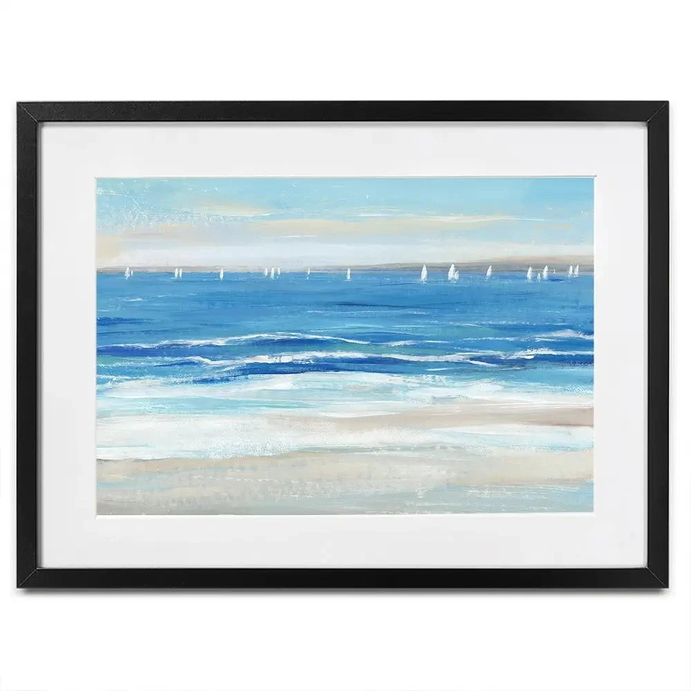 Low Cerulean Tide Framed Art Print Low Cerulean Tide Framed Art Print wall art product Tim O'Toole