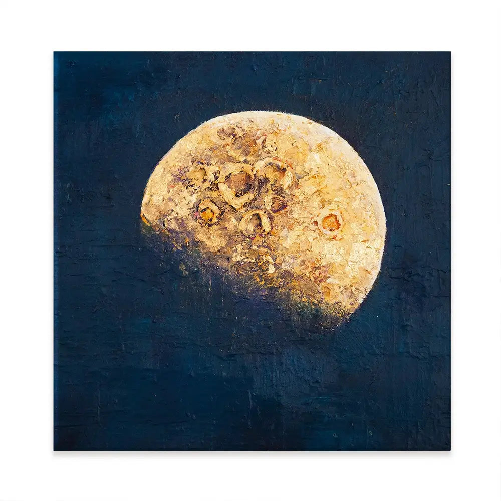 Lunar Whisper Square Canvas Print Lunar Whisper Square Canvas Print wall art product Osnat Tzadok
