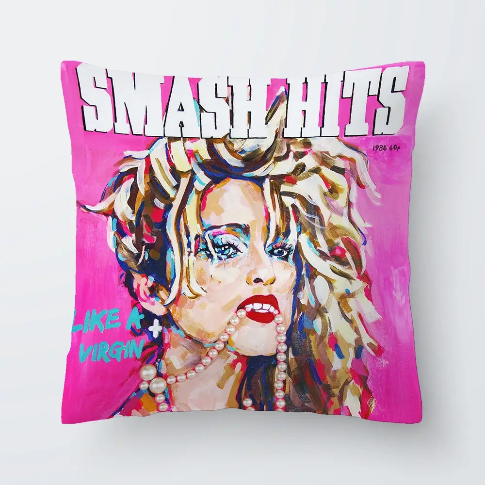 Madonna Smash Hits Cushion Madonna Smash Hits Cushion wall art product Juliet Stockton