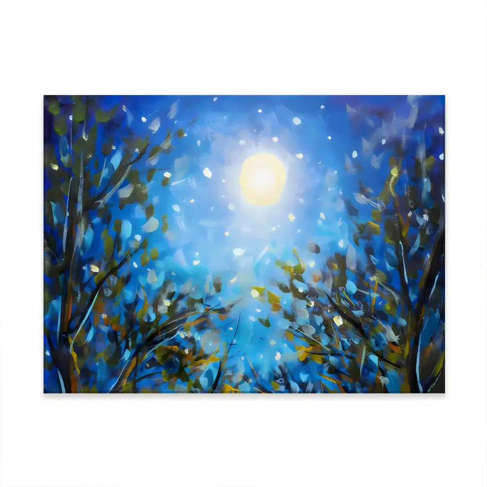 Majestic Wildflowers At Night Canvas Print Majestic Wildflowers At Night Canvas Print wall art product Valery Rykabow - Independent