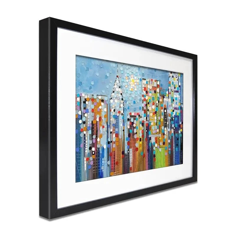 Manhattan Skyline Framed Art Print Manhattan Skyline Framed Art Print wall art product Ekaterina Ermilkina