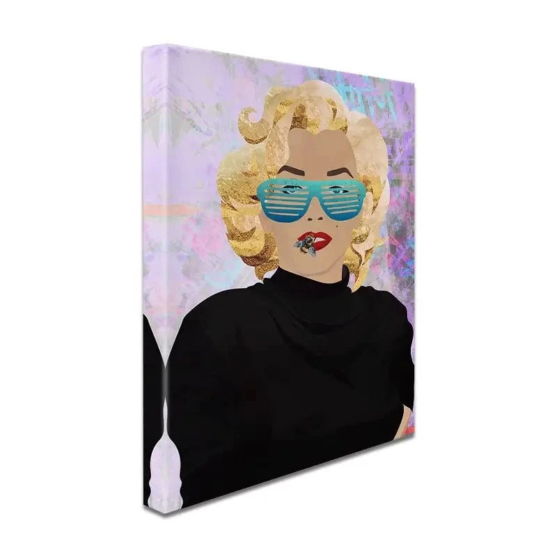 Marilyn Monroe Bee Canvas Print Marilyn Monroe Bee Canvas Print wall art product Sarah Manovski