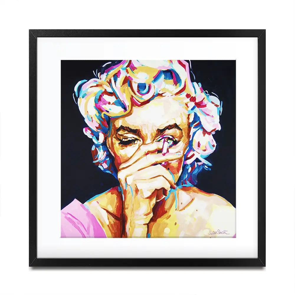 Marilyn Monroe It's All Make Believe Square Framed Art Print Marilyn Monroe It's All Make Believe Square Framed Art Print wall art product Juliet Stockton