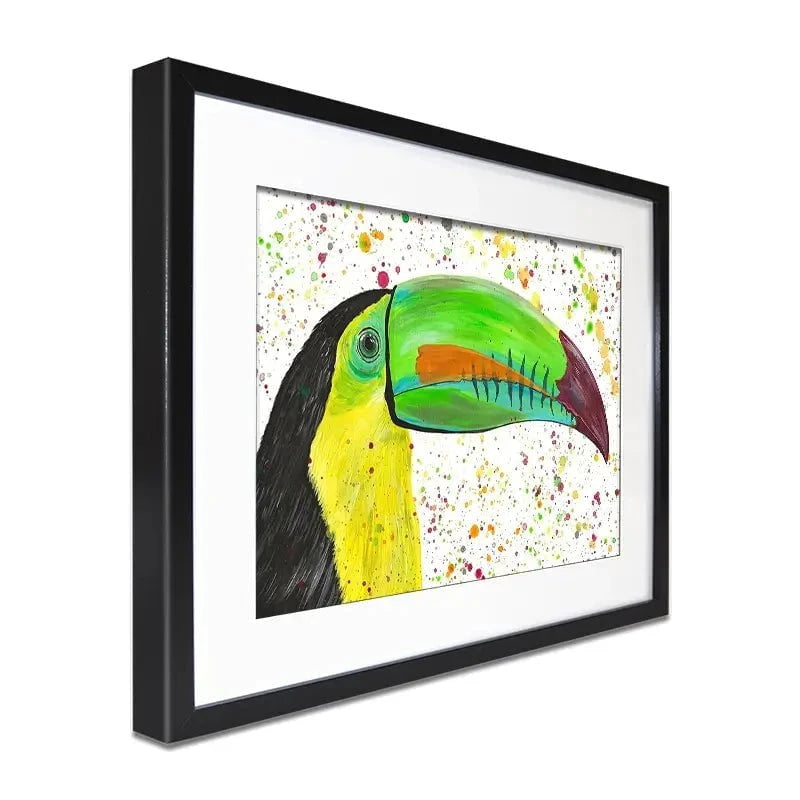 Maximus The Toucan Framed Art Print Maximus The Toucan Framed Art Print wall art product Emma LC Art