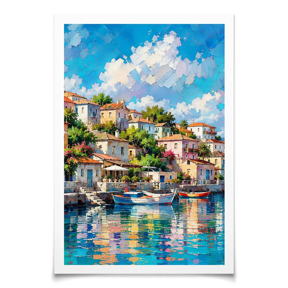 Mediterranean Harbour Chapter 2 Art Print Mediterranean Harbour Chapter 2 Art Print wall art product David Alexander Elder