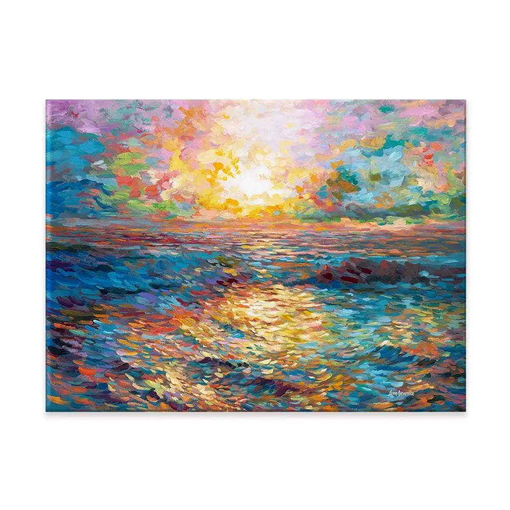 Mediterranean Sunset Canvas Print Mediterranean Sunset Canvas Print wall art product Leon Devenice