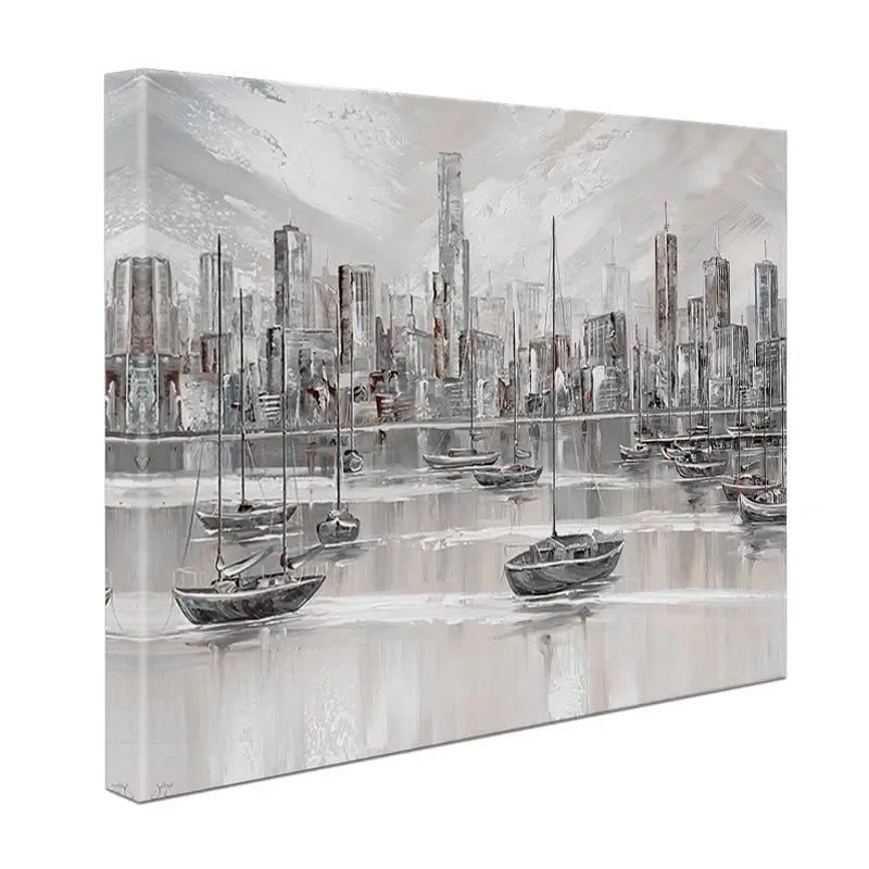 Melbourne City Skyline Canvas Print Melbourne City Skyline Canvas Print wall art product Isabella Karolewicz
