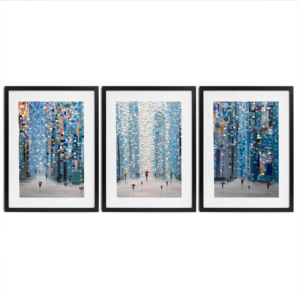 Metropolitan Dreams Framed Art Print Trio Metropolitan Dreams Framed Art Print Trio wall art product Ekaterina Ermilkina