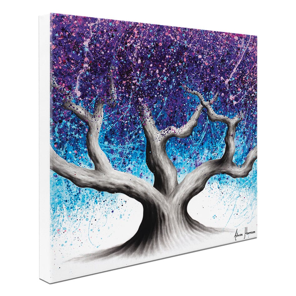Midnight Dream Tree Square Canvas Print wall art product Ashvin Harrison