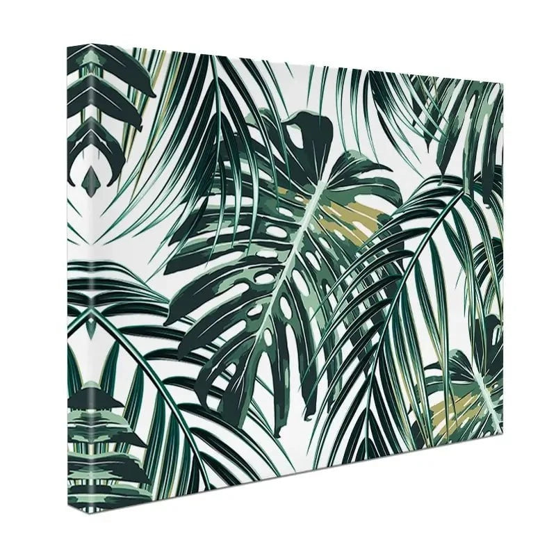 Monstera Leaves 2 Canvas Print Monstera Leaves 2 Canvas Print wall art product NataliaKo / Shutterstock