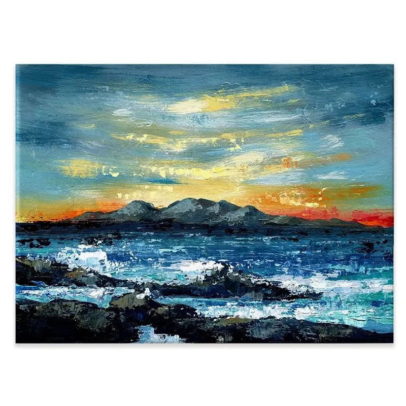 Mountain And Sunset Canvas Print Mountain And Sunset Canvas Print wall art product Svetlana Aleynikova