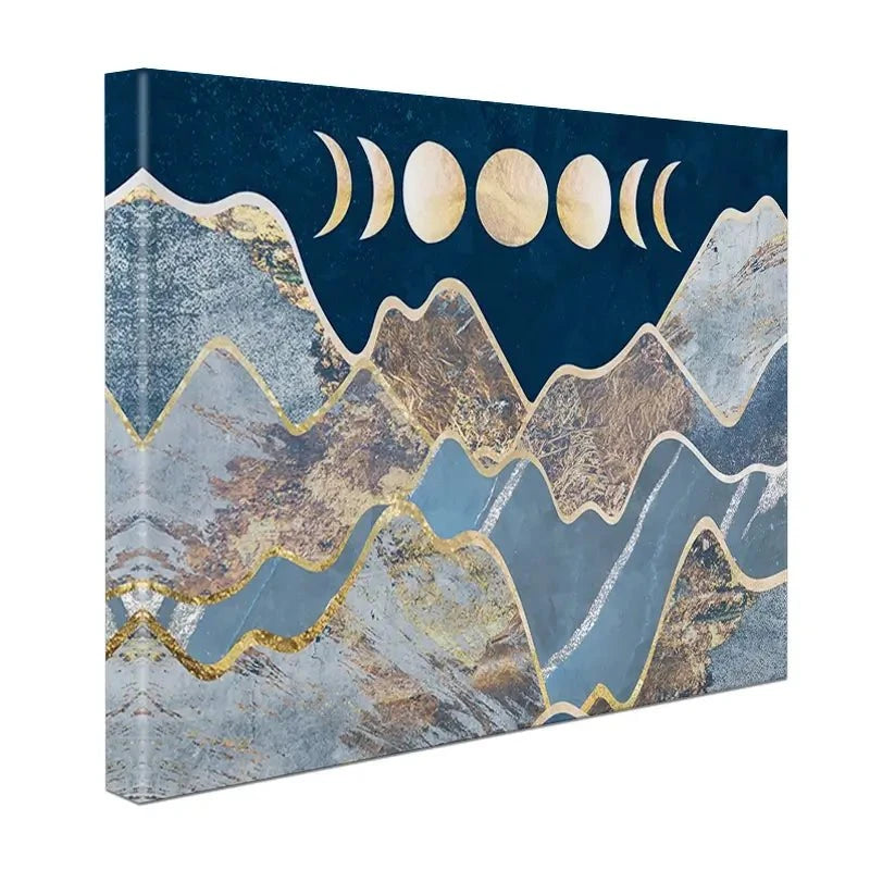 Mountain Moon Cycles Canvas Print Mountain Moon Cycles Canvas Print wall art product Sarah Manovski