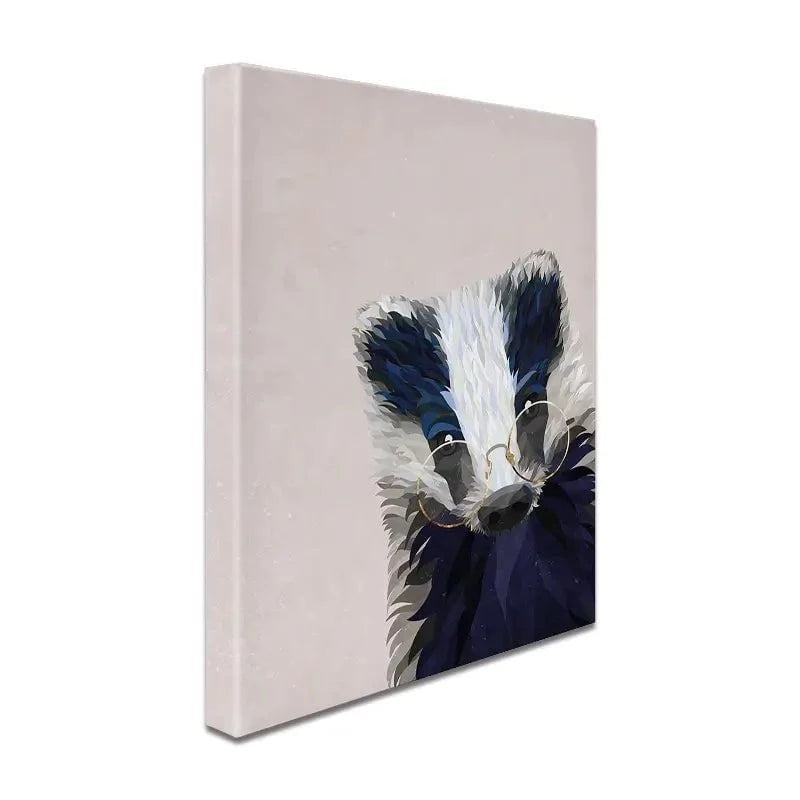 Mr Badger Canvas Print Mr Badger Canvas Print wall art product Sarah Manovski