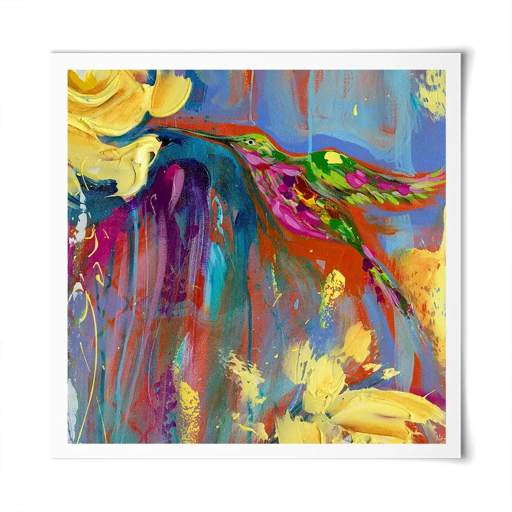 Mr Hummer Square Art Print Mr Hummer Square Art Print wall art product Estelle Grengs - Independent