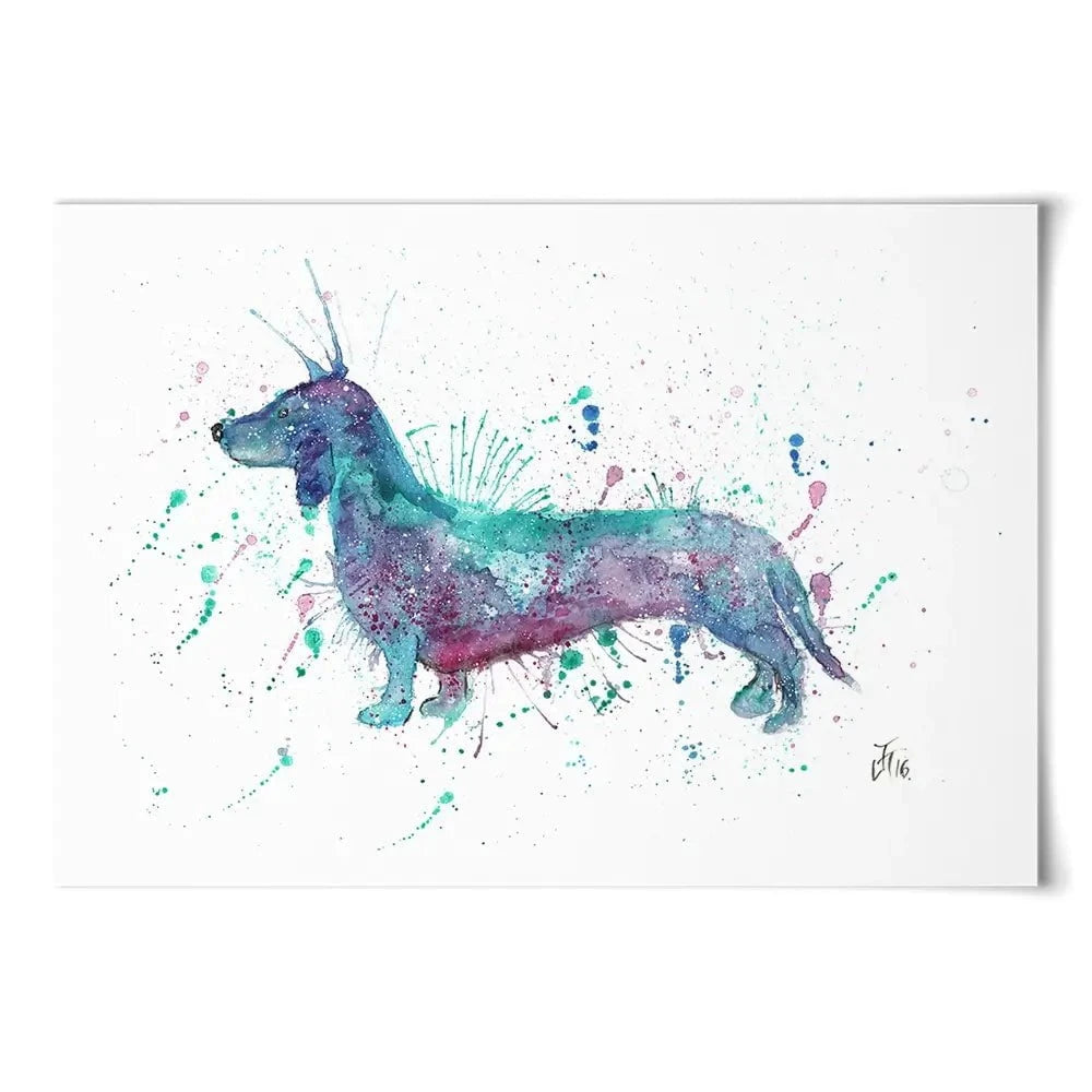 Mr Sausage Dog Art Print Mr Sausage Dog Art Print wall art product Jamie Taylor