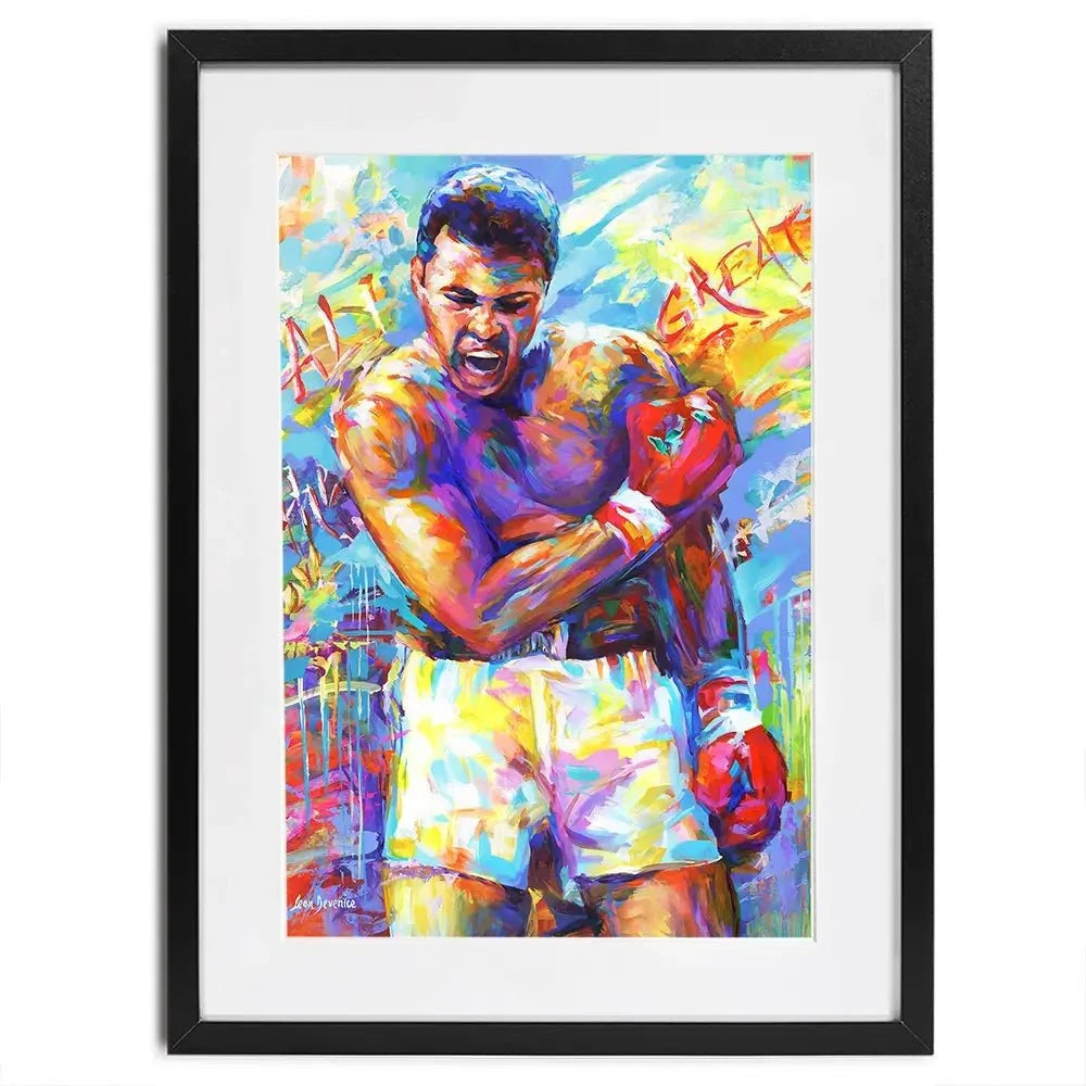 Muhammad Ali Framed Art Print Muhammad Ali Framed Art Print wall art product Leon Devenice
