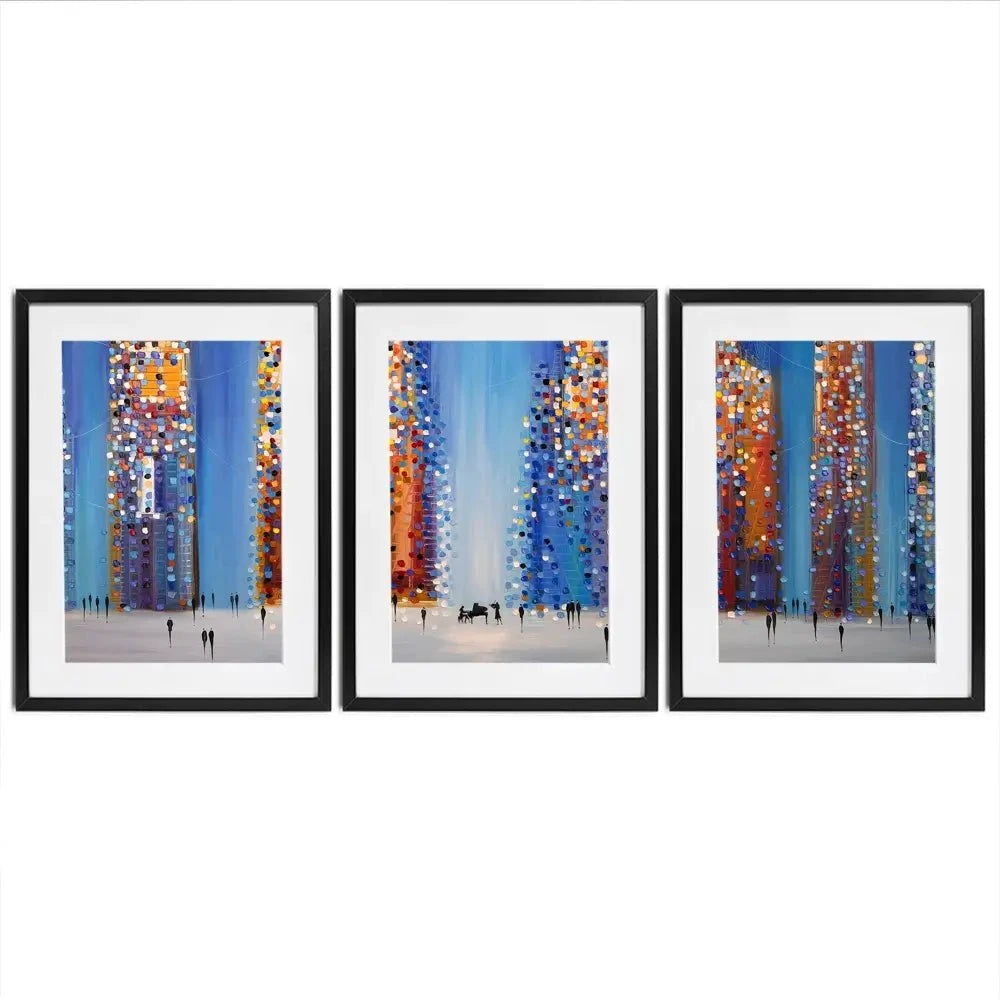 Music In The City Framed Art Print Trio Music In The City Framed Art Print Trio wall art product Ekaterina Ermilkina