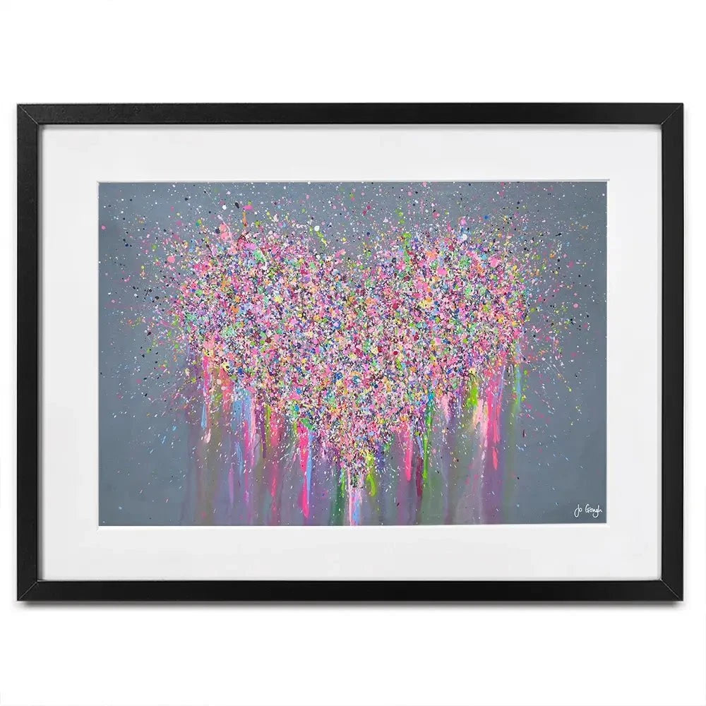 My Heart Is Full Of Joy Framed Art Print My Heart Is Full Of Joy Framed Art Print wall art product Jo Gough