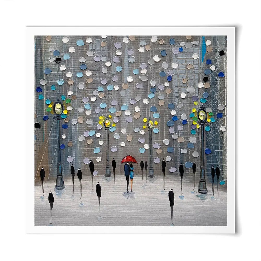 Night City Park Square Art Print Night City Park Square Art Print wall art product Ekaterina Ermilkina