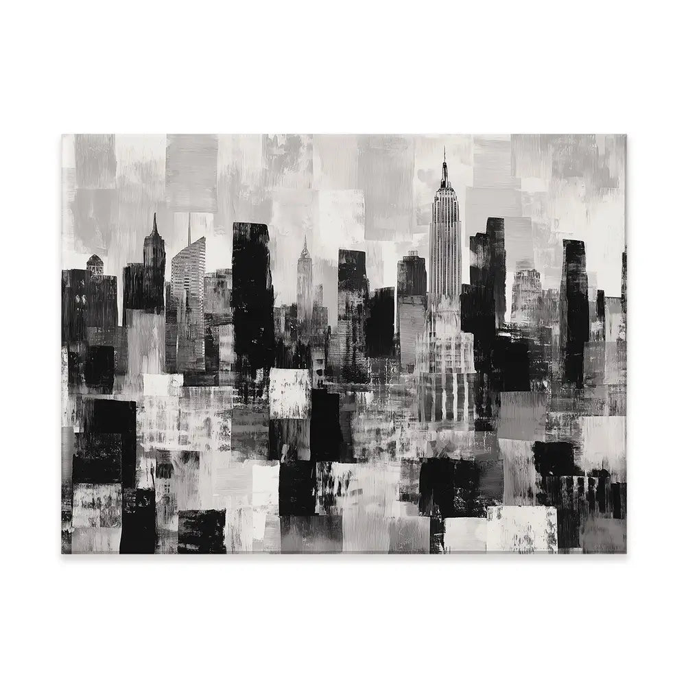 NYC Collage Canvas Print NYC Collage Canvas Print wall art product Chromatic Storm Studio
