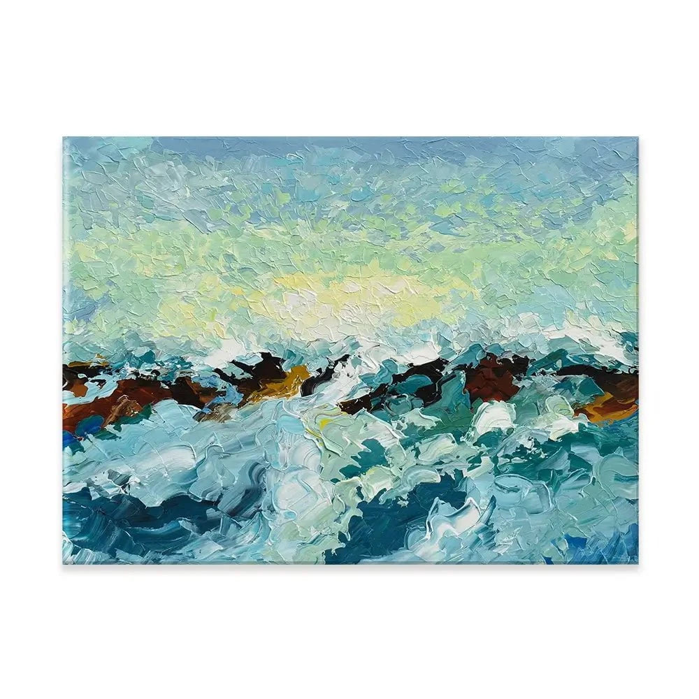 Ocean Waves Canvas Print Ocean Waves Canvas Print wall art product Olga Tkachyk