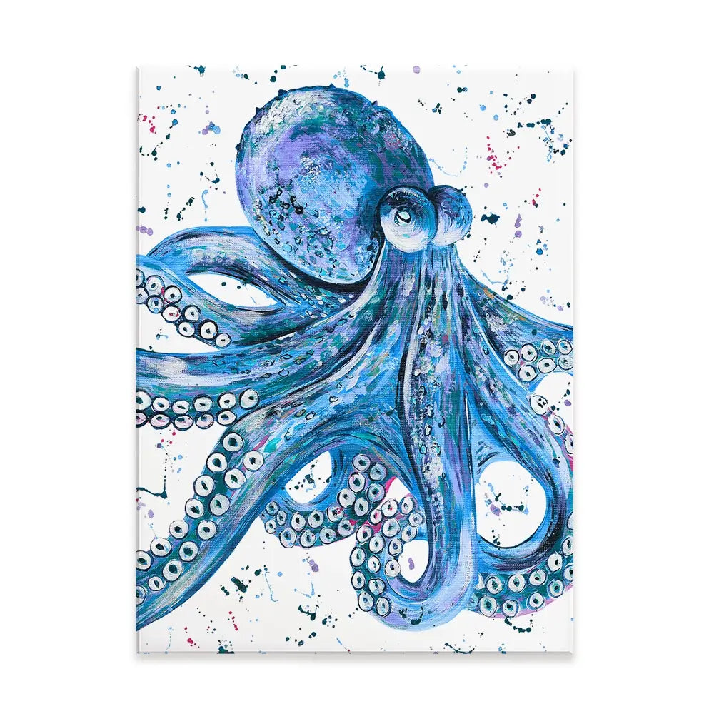 Octopus Splash Canvas Print Octopus Splash Canvas Print wall art product Emma LC Art