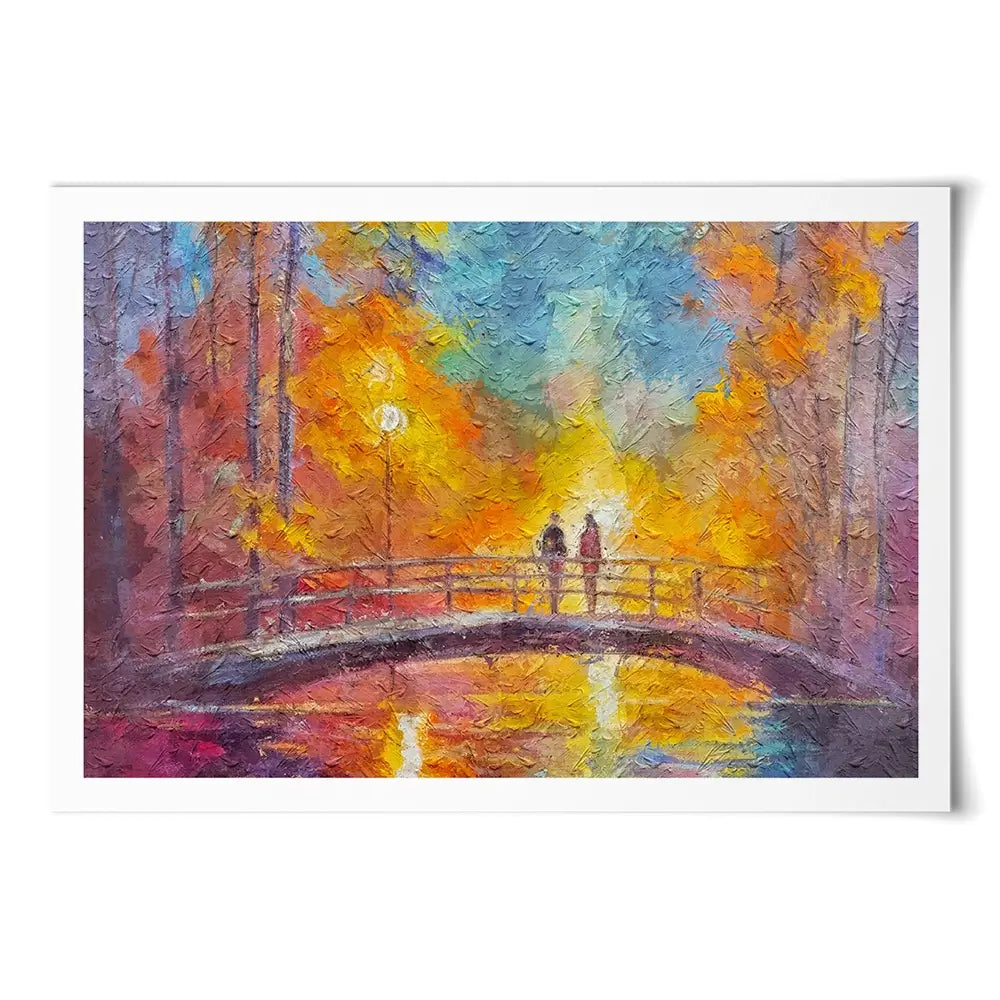 On The Bridge Art Print On The Bridge Art Print wall art product Art Print Shop