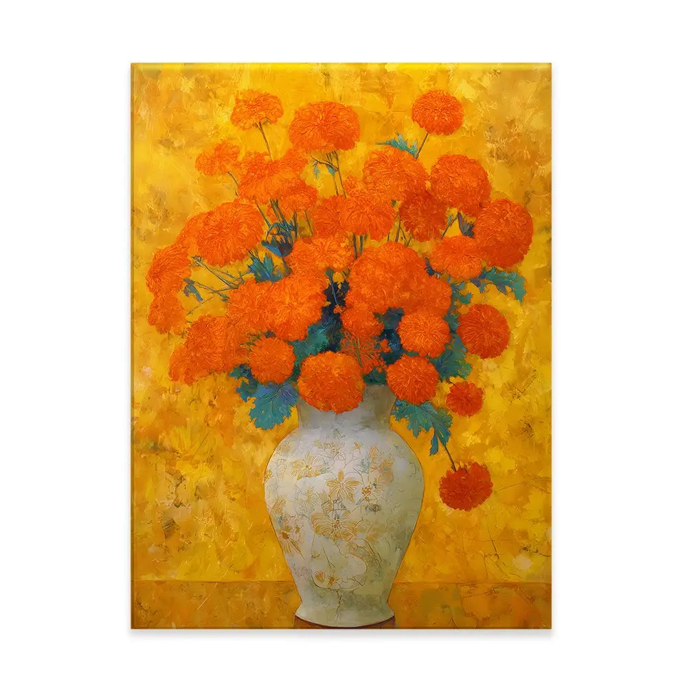 Orange Burst Canvas Print Orange Burst Canvas Print wall art product IAmHomeStudio